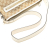Gucci B Gucci Brown Beige with White Canvas Fabric GG Crossbody Italy