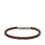 Hermès B Hermès Brown with Silver Calf Leather Swift Dressage Single Tour Bracelet Italy