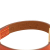 Hermès B Hermès Orange with Gold Calf Leather Epsom Rivale Mini Bracelet France