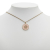 Chanel B Chanel Gold with Pink Gold Plated Metal Enamel Camelia Pendant Necklace Italy