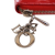 Christian Dior B Dior Red Patent Leather Leather Small Patent Cannage Lady Dior Voyageur Coin Purse Italy