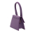 Jacquemus AB Jacquemus Purple Calf Leather Le Chiquito Moyen Italy