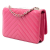 Chanel B Chanel Pink Lambskin Leather Leather Chevron Lambskin Trendy CC Chain Wallet on Chain Italy