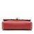 Valentino B Valentino Red Calf Leather Small Rockstud Flap Crossbody Italy