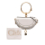 Chloé AB Chloé White Calf Leather Mini Croc Embossed skin Nile Bracelet Satchel Spain