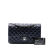 Chanel B Chanel Blue Navy Lambskin Leather Leather Medium Classic Lambskin Double Flap France