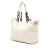 Christian Dior B Dior White Coated Canvas Fabric Medium Cannage Panarea Tote Italy