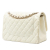 Chanel B Chanel White Ivory Lambskin Leather Leather Jumbo Classic Lambskin Double Flap France