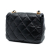 Chanel AB Chanel Black Lambskin Leather Leather Mini Quilted Lambskin Lacquered Chain Flap Italy