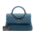 Chanel AB Chanel Blue Caviar Leather Leather Medium Quilted Caviar Coco Top Handle Bag Italy