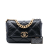 Chanel AB Chanel Black Lambskin Leather Leather Medium Lambskin 19 Flap Italy