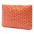 Goyard AB Goyard Orange Coated Canvas Fabric Goyardine Senat MM France