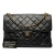 Chanel B Chanel Black Lambskin Leather Leather Jumbo Quilted Lambskin Double Sided Flap France