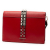 Prada B Prada Red Calf Leather City and Saffiano Elektra Crossbody Italy