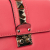 Valentino AB Valentino Pink Hot Pink Calf Leather Small Rockstud Glam Lock Crossbody Italy