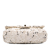 Chanel B Chanel White Ivory Canvas Fabric Mini Rectangular Classic Sequin Single Flap Italy