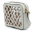 Gucci B Gucci White with Multi Calf Leather Cutout and Flora Canvas Infinity Crossbody Italy