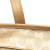 Gucci B Gucci Gold Coated Canvas Fabric Medium GG Imprime Tote Italy