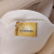 Chanel B Chanel White Ivory with Brown Light Beige Tweed Fabric and Resin Zipped Shopping Bag France