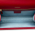 Gucci B Gucci Red Suede Leather Small GG Ring Torchon Crossbody Italy