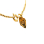 Chanel B Chanel Gold Gold Plated Metal Rhinestone Pendant Necklace France