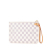 Louis Vuitton B Louis Vuitton White Damier Canvas Canvas Damier Azur Neverfull MM Pouch Spain