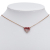 Louis Vuitton B Louis Vuitton Gold Gold Plated Metal Crystal Heart Necklace Italy