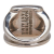 Hermès B Hermès Silver Silver Plated Metal Bijouterie Fantaisie Corozo Ring France
