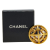 Chanel B Chanel Gold with Silver Gold Plated Metal and Silver Plated CC Round Brooch France
