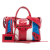 Balenciaga Red Lambskin Leather Leather Small Lambskin Motocross Classic Striped City Satchel Italy