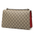 Gucci AB Gucci Brown Beige with Red Coated Canvas Fabric Medium GG Supreme Dionysus Shoulder Bag Italy