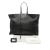 Balenciaga B Balenciaga Black Calf Leather Papier A4 Zip Around Tote Italy