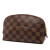 Louis Vuitton AB Louis Vuitton Brown Coated Canvas Fabric Damier Ebene Cosmetic Pouch PM France