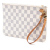 Louis Vuitton B Louis Vuitton White Damier Canvas Fabric Damier Azur Neverfull MM Pouch France
