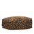 Fendi B Fendi Brown Canvas Fabric Leopard Printed Shopping Tote Italy