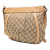 Gucci B Gucci Brown Beige Canvas Fabric GG Abbey D Ring Crossbody Italy
