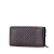 Bottega Veneta Black Nappa Intrecciato Grommet Scalloped Edge Long Wallet Italy