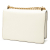 Prada B Prada White Saffiano Leather Lux Envelope Chain Flap Italy