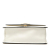 Prada B Prada White Saffiano Leather Lux Envelope Chain Flap Italy