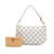 Louis Vuitton B Louis Vuitton White Damier Canvas Fabric Damier Azur Pochette Accessoires Spain