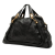 Chloé B Chloé Black Calf Leather Large Pebbled Paraty Satchel Italy