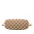 Gucci B Gucci Brown Beige Canvas Fabric GG Boat Italy