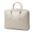 Prada AB Prada White Ivory Saffiano Leather Business Bag Italy
