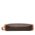 Celine B Celine Brown Coated Canvas Fabric Macadam Clutch Italy
