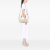Gucci B Gucci White Calf Leather Medium skin Bamboo Shopper Boston Bag Italy