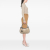 Gucci B Gucci Brown Beige Canvas Fabric Diamante Sukey Shoulder Bag Italy