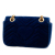 Gucci B Gucci Blue Velvet Fabric Small GG Marmont Matelasse Shoulder Bag Italy