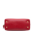 Prada B Prada Red Saffiano Leather Lux Bowling Bag Italy