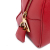 Prada B Prada Red Saffiano Leather Lux Bowling Bag Italy