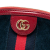 Gucci B Gucci Blue Navy with Red Suede Leather Small Ophidia Dome Crossbody Italy